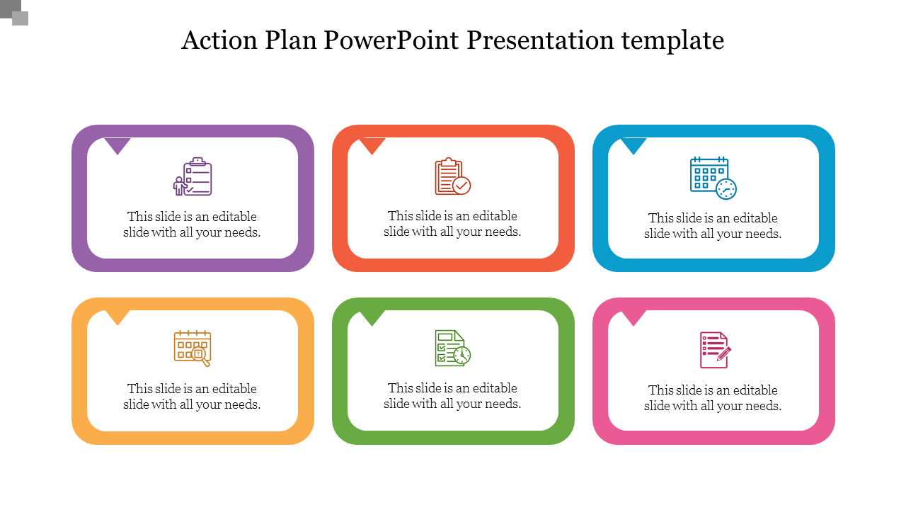 Creative Action Plan PowerPoint Presentation template